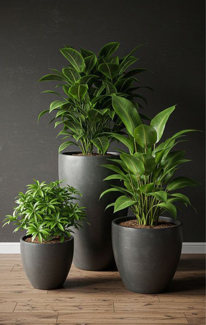 Modern plant landscape design